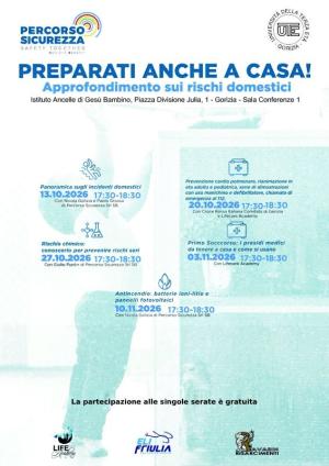 Locandina Corso: Sicurezza Domestica